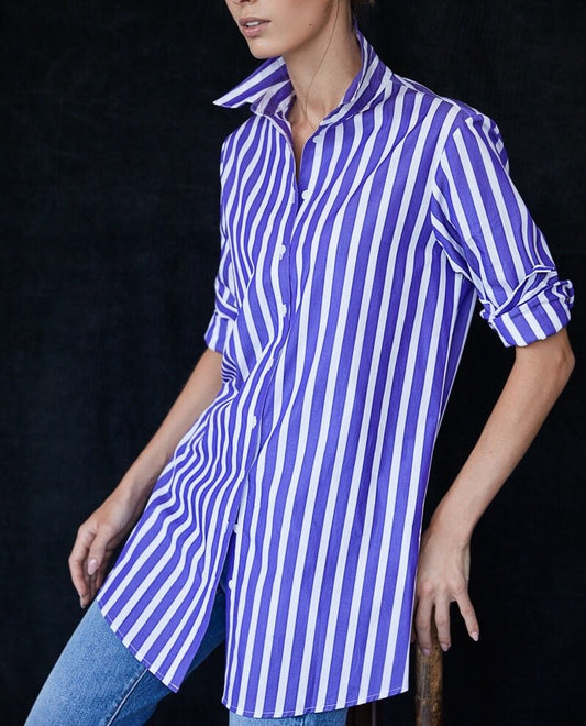 Aulquq blue  striped shirt